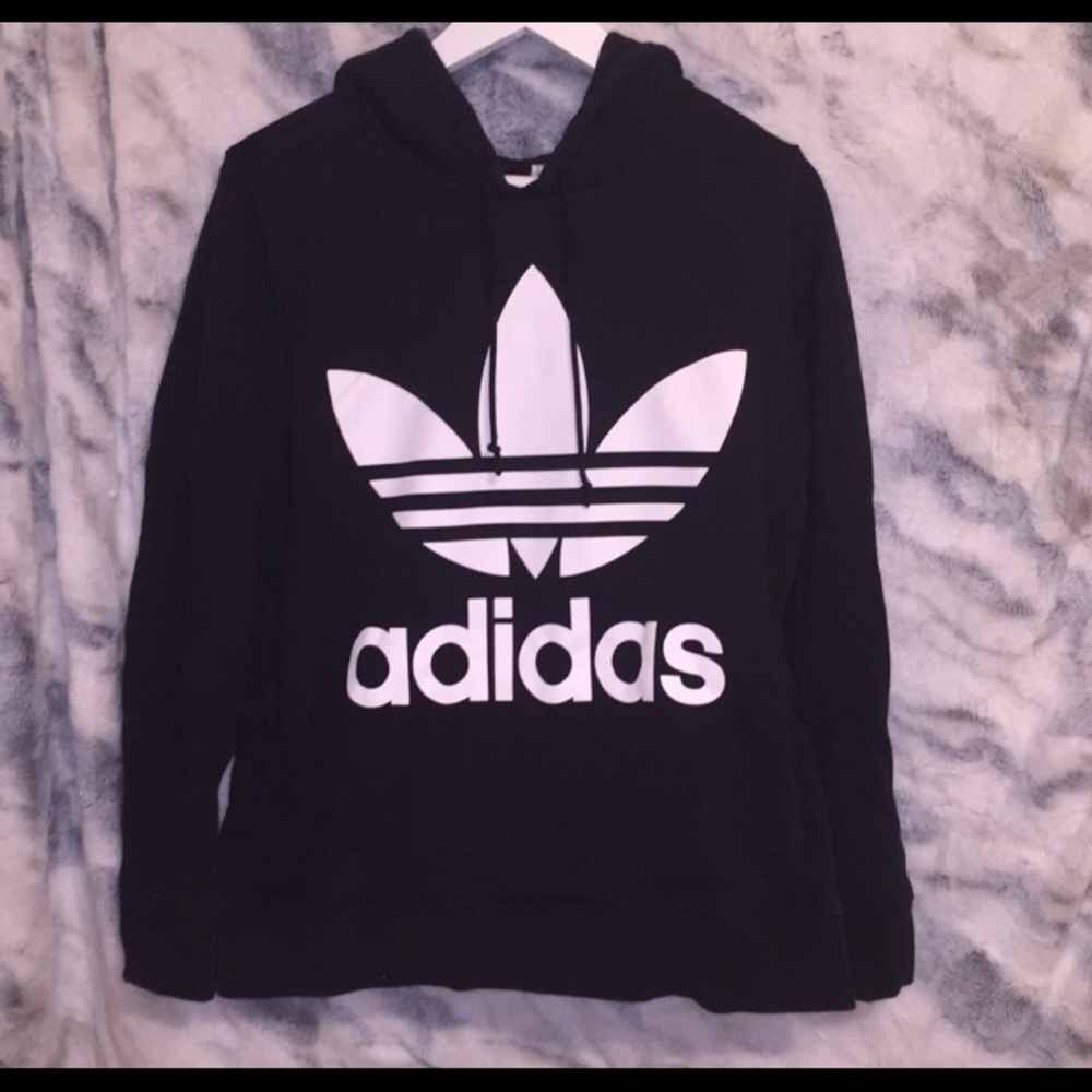 Black adidas sweatshirt hoodie